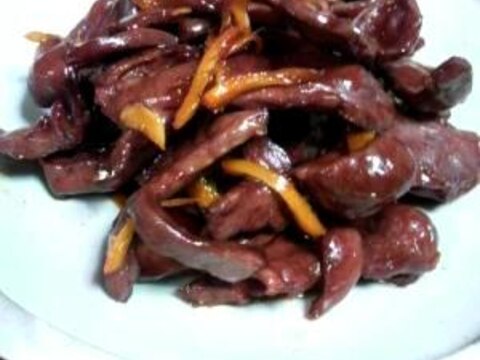 豚ハツの甘辛煮